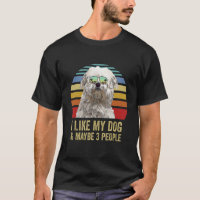 Ich mag meinen Hund und vielleicht 3 Leute Coton d