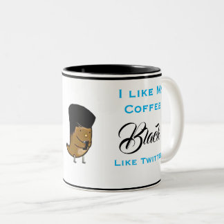 Ich mag meinen Kaffee Black Like Twitter Tasse Cup