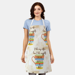 Ich mag meinen Kaffee Schürze