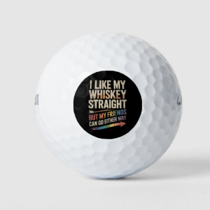 Ich mag meinen Whiskey direkt, aber meine Freunde Golfball