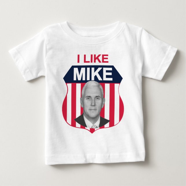 Ich mag Mike Shield Baby T-shirt (Vorderseite)