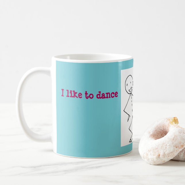 Ich mag mit meinen Kindern tanzen Kaffeetasse (Mit Donut)