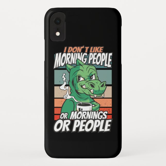 Ich mag Morgenmenschen nicht oder Morgen oder Mens Case-Mate iPhone Hülle (Rückseite)