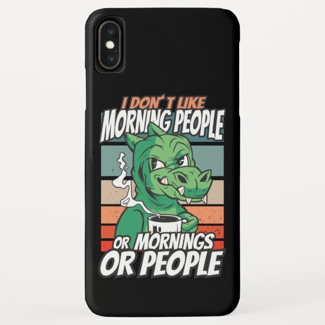 Ich mag Morgenmenschen oder Morgen oder Menschen n Case-Mate iPhone Hülle (Rückseite)