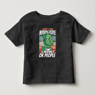 Ich mag Morgenmenschen oder Morgen oder Menschen n Kleinkind T-shirt