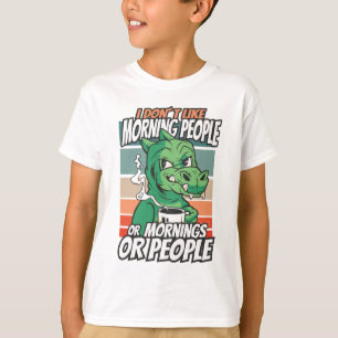 Ich mag Morgenmenschen oder Morgen oder Menschen n T-Shirt