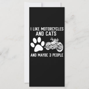 Ich mag Motorräder und Katzen Kunstgeschenk