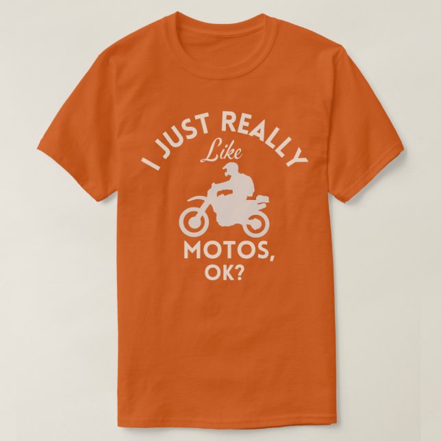 Ich mag Motos Ok einfach nur T-Shirt (Design vorne)