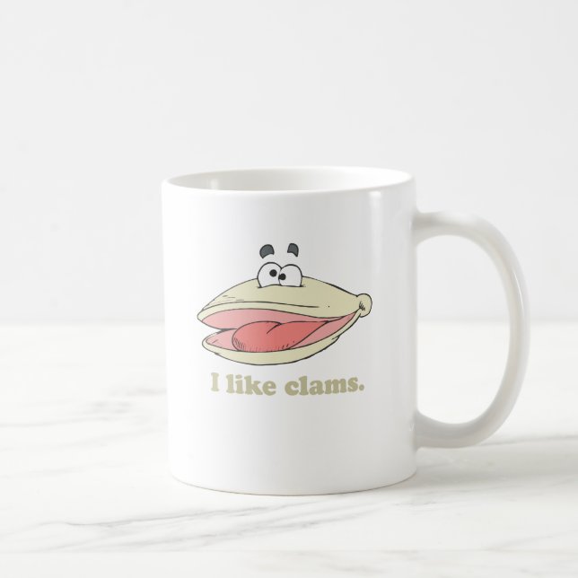 Ich mag Muscheln Tasse (Rechts)