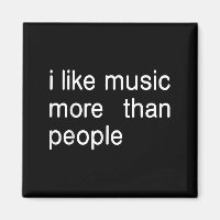 Ich mag Musik mehr als Menschen Art Simple Music M