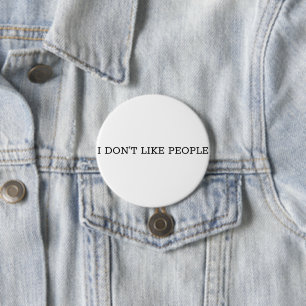 Ich mag nicht Leute-Knopf Button