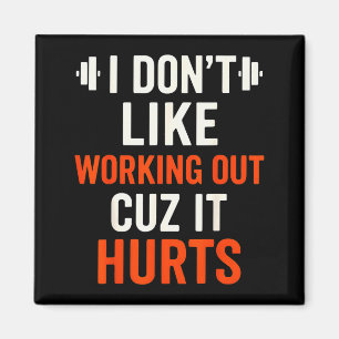 Ich mag nicht trainieren, weil es weh tut Gym-Bekl Magnet
