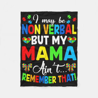 Ich mag nicht verbal sein, aber meine Mutter erinn Fleecedecke