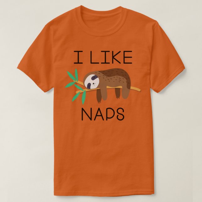 Ich mag Nickerchen 1 T-Shirt (Design vorne)