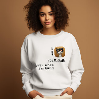Ich mag nie Funny Cat Sweatshirt