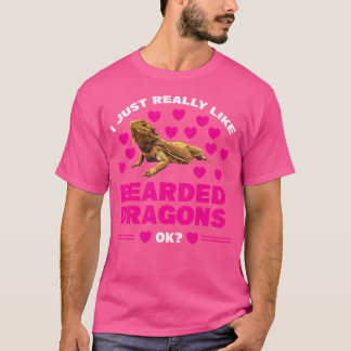 Ich mag nur bärtige Drachen, bärtige Drachen T-Shirt
