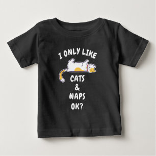 ICH MAG NUR KATZEN UND NICKERCHEN OK? BABY T-SHIRT