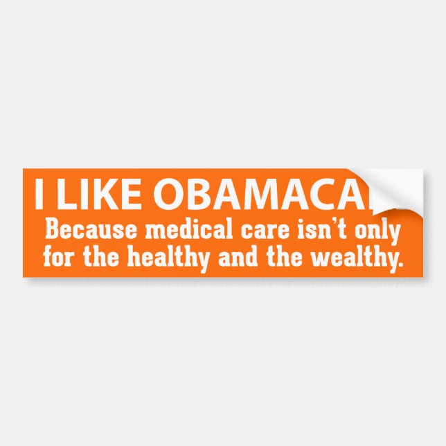 Ich mag ObamaCare - für jeder Autoaufkleber (Vorne)