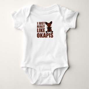 Ich mag Okapis Niedliches Okapi Baby Strampler