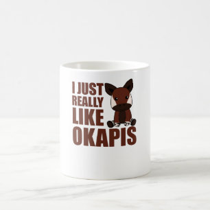 Ich mag Okapis Niedliches Okapi Kaffeetasse