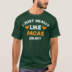 Ich mag Pacas Funny Gibnut Spaß Rodent T-Shirt