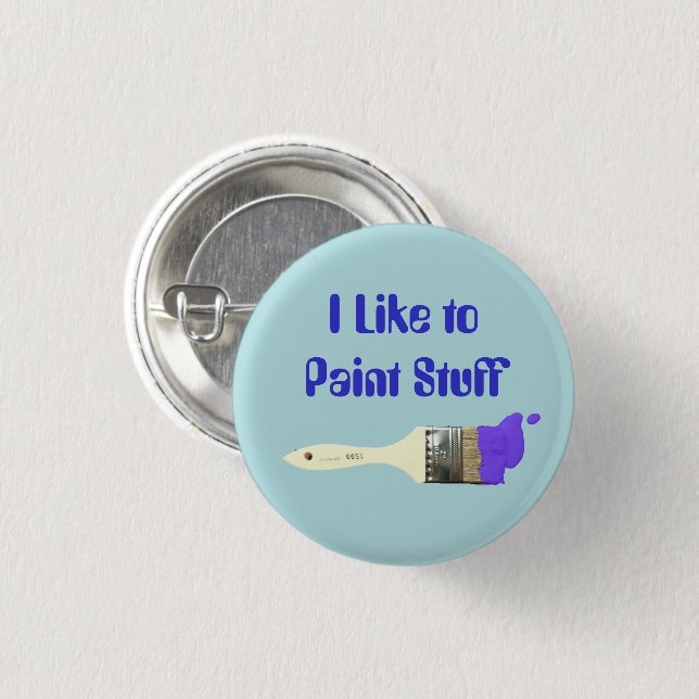 Ich mag Paint Stuff Pinsel mit Paint Button (Vorne & Hinten)