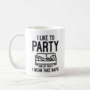 Ich mag Party Kaffeetasse