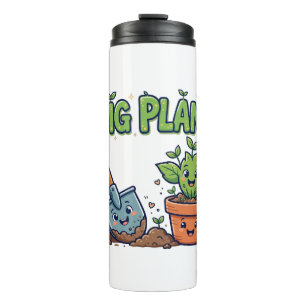 Ich mag Pflanzen Kinder Garten T-Shirt Thermosbecher