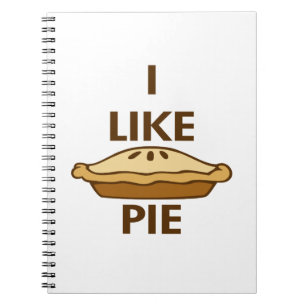 Ich mag Pie Spiral Bound Notebook Notizblock