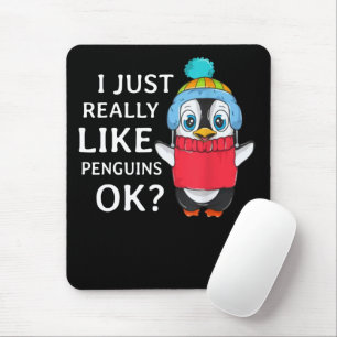 Ich mag Pinguine echt gut Mousepad