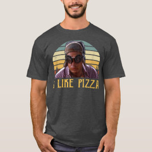 Ich mag Pizza Vintage Lustiger Jungen-Spruch T-Shirt