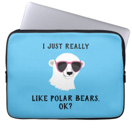 Ich mag Polar Bären wirklich gut. Laptopschutzhülle
