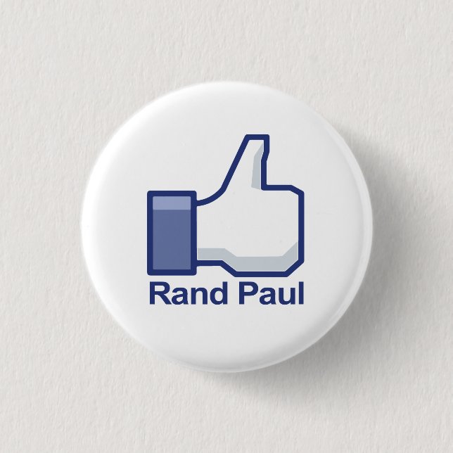 Ich mag Rand-Paul-Daumen oben Button (Vorderseite)