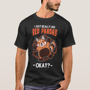 Ich mag Red Pandas Roter Panda Geschenk wirklich T-Shirt