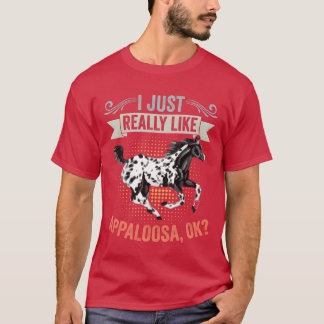 Ich mag Retro Appaloosa Pferd und Vintag T-Shirt