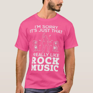 Ich mag Rock Music Gitarrist Gitarre Player R T-Shirt