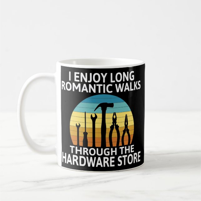 Ich mag romantische Spaziergänge durch den Hardwar Kaffeetasse (Links)