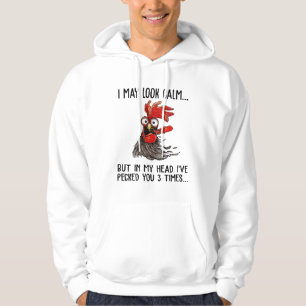 Ich mag ruhig aussehen, aber in meinem Kopf habe i Hoodie
