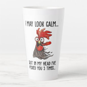 Ich mag ruhig aussehen, aber in meinem Kopf habe i Milchtasse