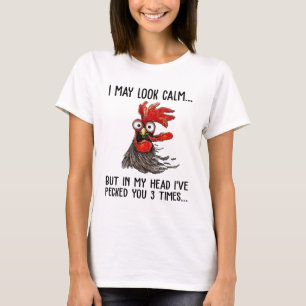 Ich mag ruhig aussehen, aber in meinem Kopf habe i T-Shirt
