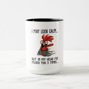 Ich mag ruhig aussehen, aber in meinem Kopf habe i Tasse