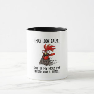 Ich mag ruhig aussehen, aber in meinem Kopf habe i Tasse