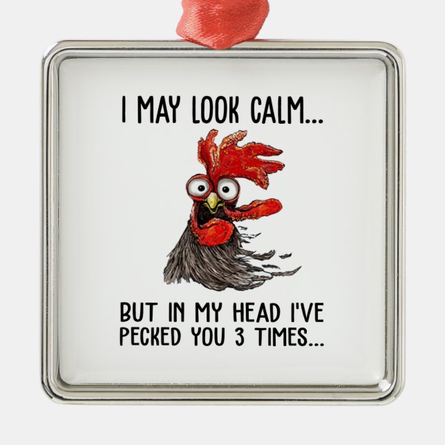 Ich mag ruhig aussehen, aber mein Leiter, ich habe Ornament Aus Metall (Vorne)