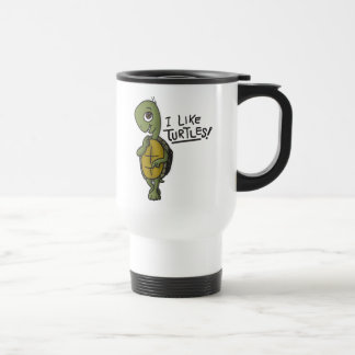 Ich mag Schildkröte-Reise-Tasse Reisebecher