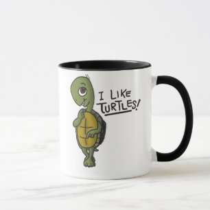 Ich mag Schildkröte-Tasse Tasse
