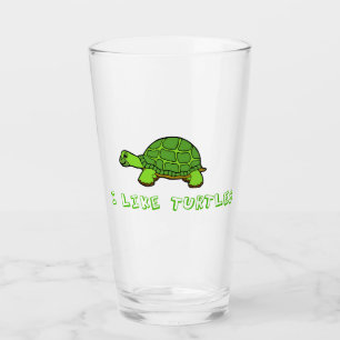 Ich mag Schildkröten Glas