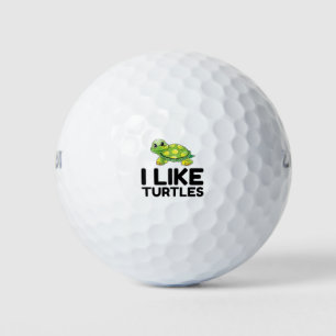 Ich mag Schildkröten Golfball