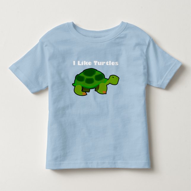 Ich mag Schildkröten - Kleinkind Fine Jersey T - S T-shirt (Vorderseite)