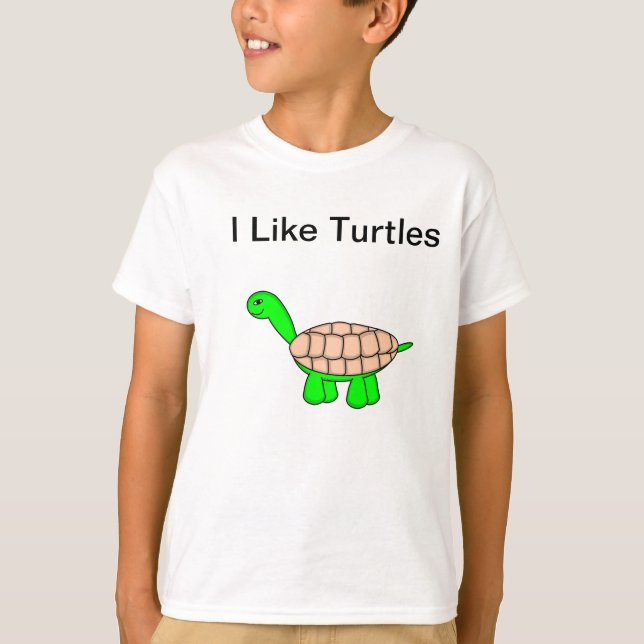 Ich mag Schildkröten T-Shirt (Vorderseite)