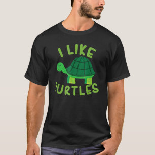 Ich mag Schildkröten Tortoise Sea Animal T-Shirt